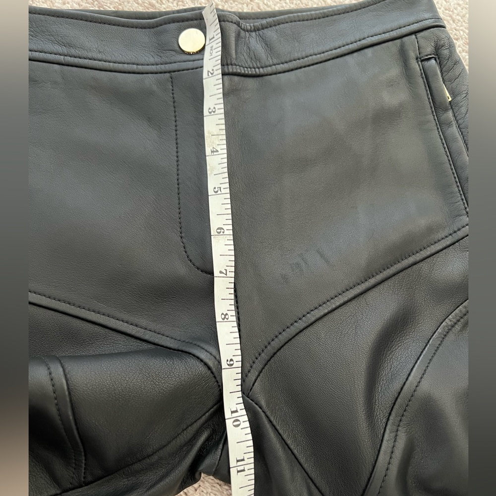 Versace Black Quilted Leather Pants – IT 36 | Authentic - Picture 15 of 15